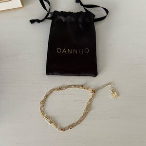DANNIJO Gold Double Chain Anklet